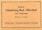 Kurorte Bad Hindelang-Oberdorf und Umgebung 
