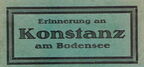Erinnerung an Konstanz am Bodensee